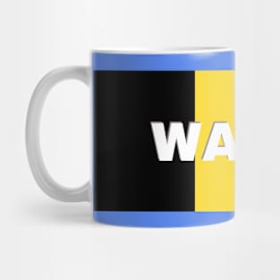 Wavre City in Belgian Flag Mug